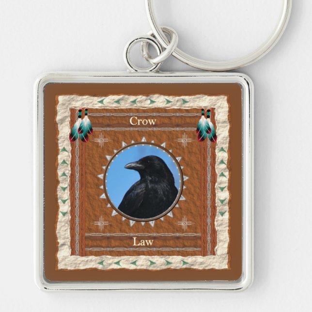 Crow Universal Law Energy Key Ring (Front)