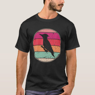 Crow Vintage Cool Crow Cute Bird Animal Lover 70S T-Shirt