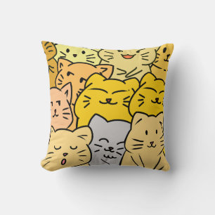 Crowd cat cushion