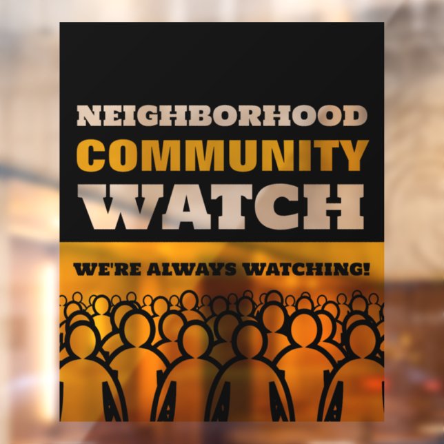 Crowd Design, Neighbourhood Watch Community Warnin (Sheet 2)