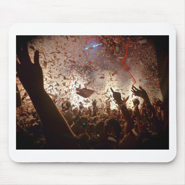 Crowd partying mouse pad (Front)