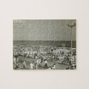 Crowded Beach Jigsaw Puzzle