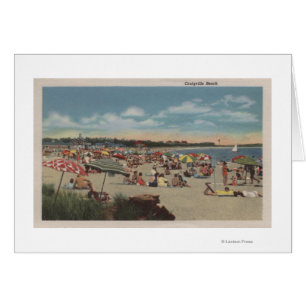 Crowded Beach Scene
