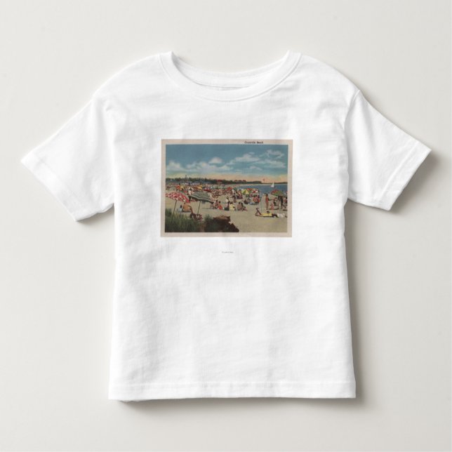 Crowded Beach Scene Toddler T-Shirt (Front)
