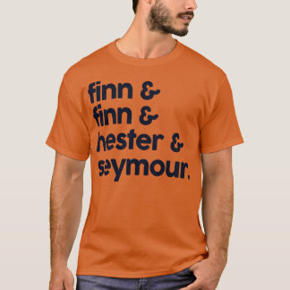 Crowded House Classic Names List Design T-Shirt