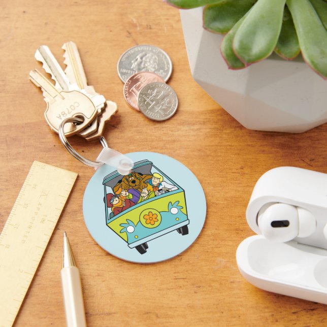 Crowded In The Mystery Machine Key Ring (Desk)