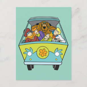 Crowded In The Mystery Machine Postcard