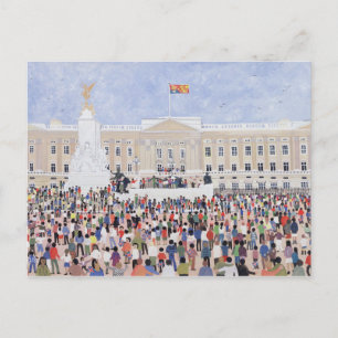 Crowds around the Palace 1995 Postcard