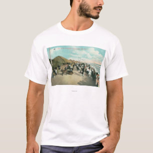 Crowds Gathered in a Line at Tent City T-Shirt