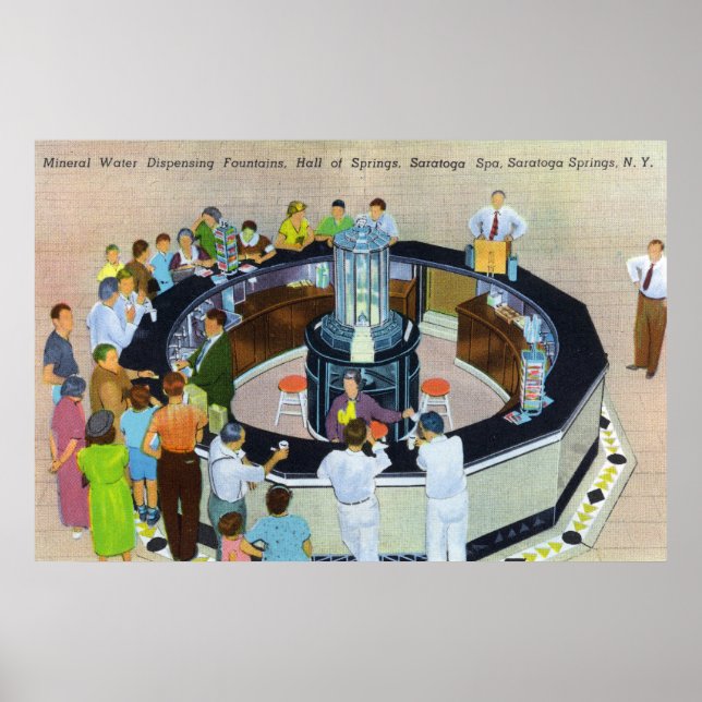 Crowds Gathering at Fountains at Hall of Poster (Front)