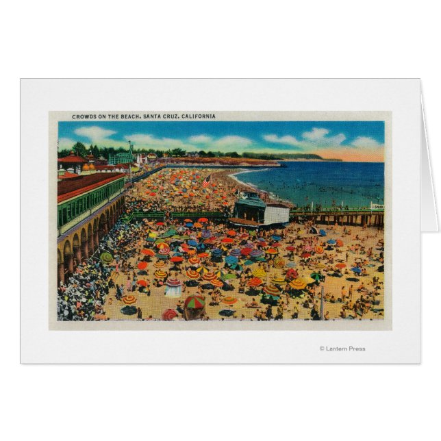 Crowds on the Beach, Santa CruzSanta Cruz, CA (Front Horizontal)
