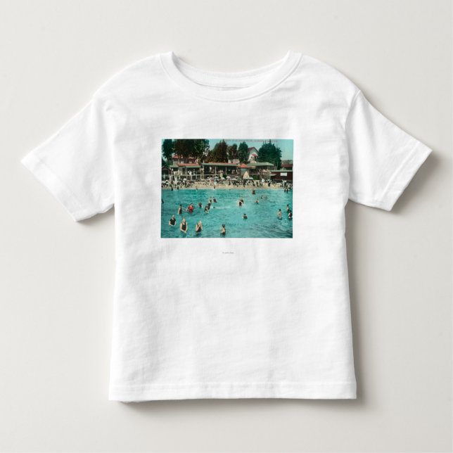 Crowds Swimming at Alameda BeachAlameda, CA Toddler T-Shirt (Front)