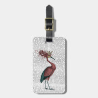 Crowed Marsala Heron