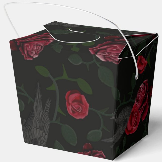 Crowes and Roses Favour Box (Back)
