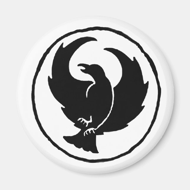 Crowfoot Magnet, Round and Square Magnet (Front)