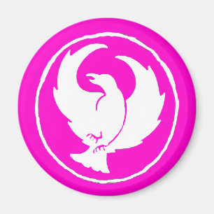Crowfoot Magnet (white/pink)