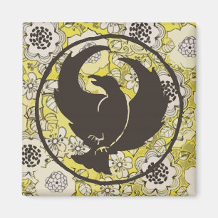 Crowfoot Magnet with White Flowers