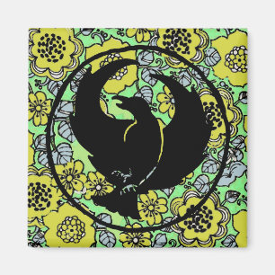 Crowfoot Magnet with Yellow Flowers