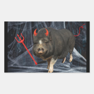 Crowley Halloween! Rectangular Sticker