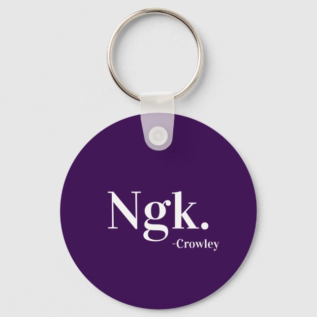 Crowley Ngk keychain (Front)