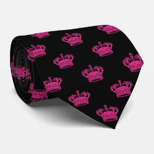 Crown 01 - Hot Pink on Black Tie