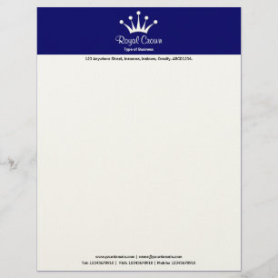 Crown 2in Colour Header - Navy 000066 Letterhead