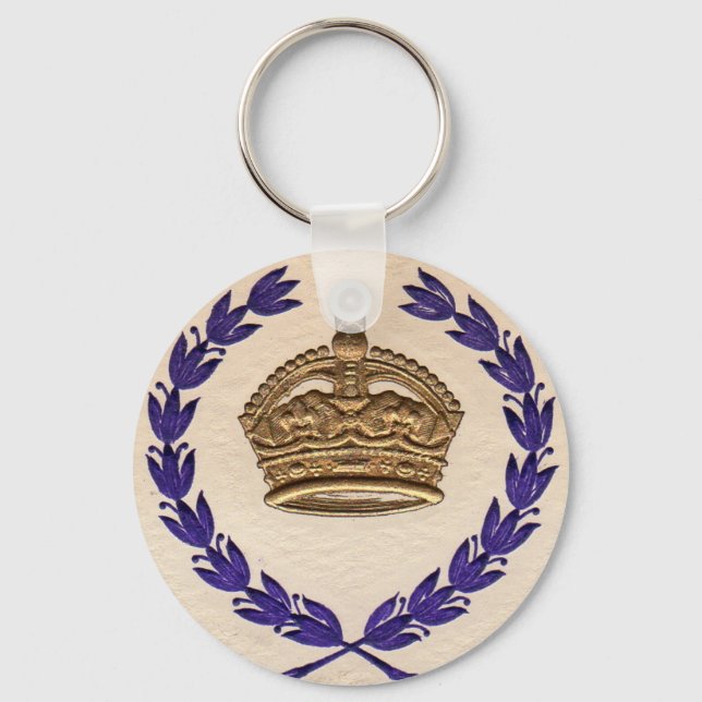 crown and garland key ring (Front)