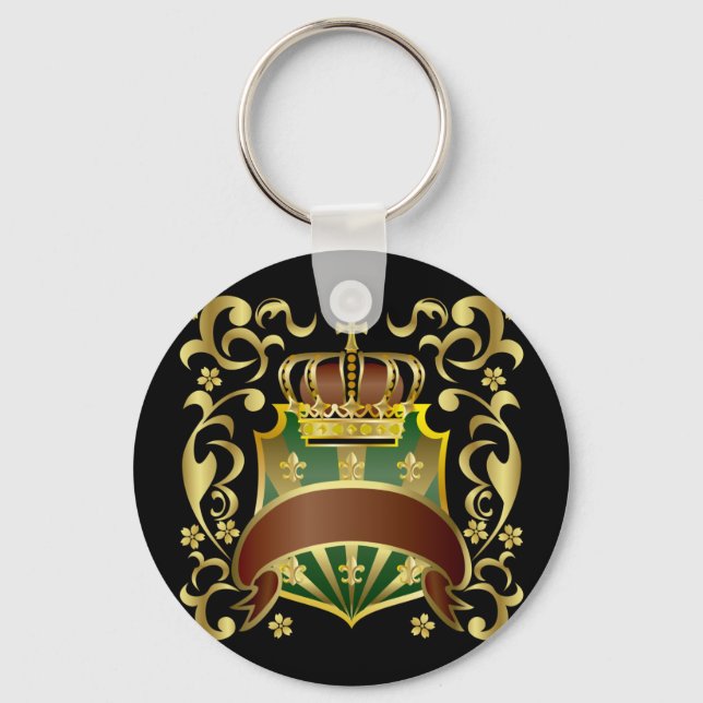 Crown and Shield Key Ring (Front)