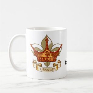 Crown Banner. King GrandPa Mug