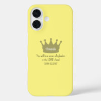 Crown Bible Verse Christian Faith Light Yellow