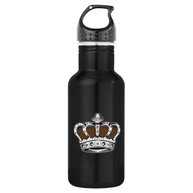 Crown - Brown 532 Ml Water Bottle (Front)