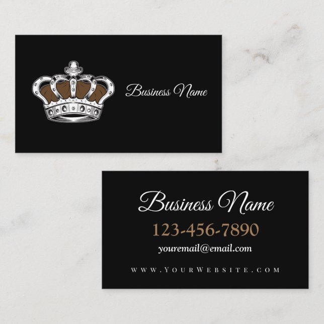 Crown - Brown Business Card (Front/Back)