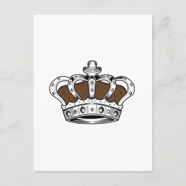 Crown - Brown  Postcard (Front)