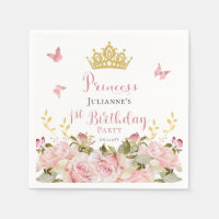 Crown | Butterflies Floral Princess 1st Birthday