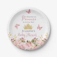 Crown | Butterflies Floral Princess Baby Shower
