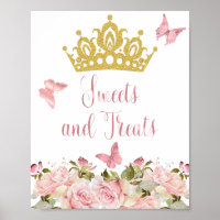 Crown Butterflies Pink Floral Sweets & Treats