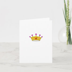 Crown Card, prince or princess, cute card