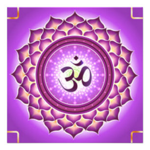 Crown Chakra Pattern Design Photo Print