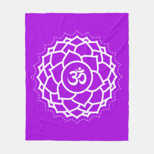 Crown Chakra   Sahasrara   Purple   Meditation  Fleece Blanket