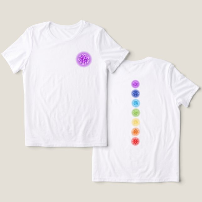 Crown Chakra | Sahasrara Tri-Blend Shirt (Design Front & Back)