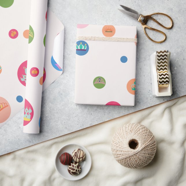 Crown & Dots Wrapping Paper (Crafts)