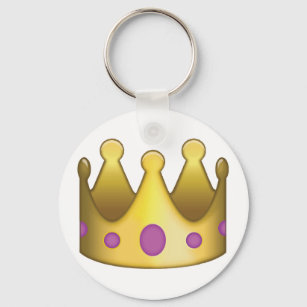 Crown emoji key ring