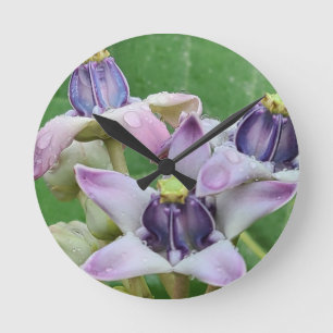 Crown Flower Wall Clock