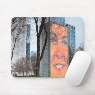 Crown Fountain In Millenenail Park Mouse Pad