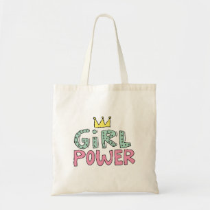 Crown Girl Power Doodle Girly Doodle Power Girl Sk Tote Bag