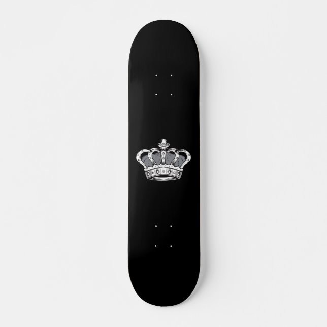 Crown - Grey Skateboard (Front)