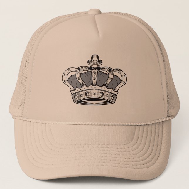Crown - Grey Trucker Hat (Front)