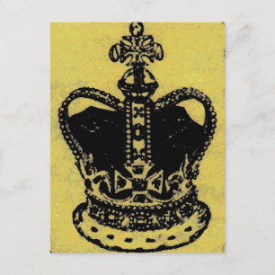 crown jewels aged postcard