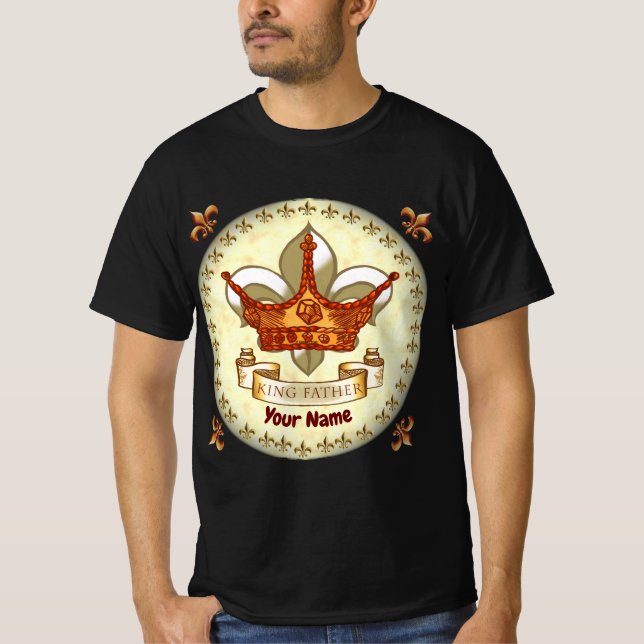   Crown King Father  T-Shirt  (Front)