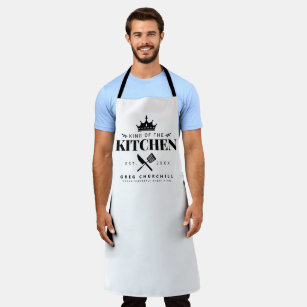 Crown King of The Kitchen Foodie Dad Personalised Apron